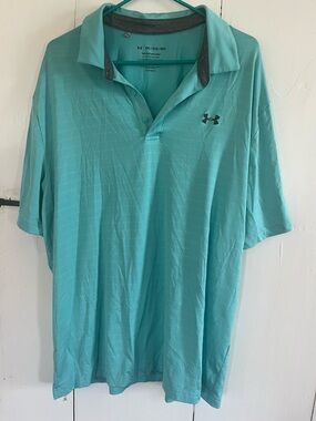 Under Armour Men's Polo Shirt - Teal Aqua